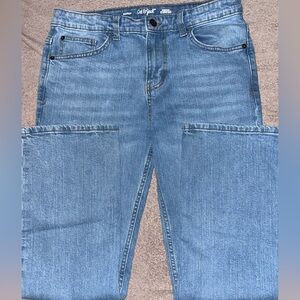 Cat & Jack Youth Boys Bootcut Stretch Jeans - 16 - Light Blue Wash